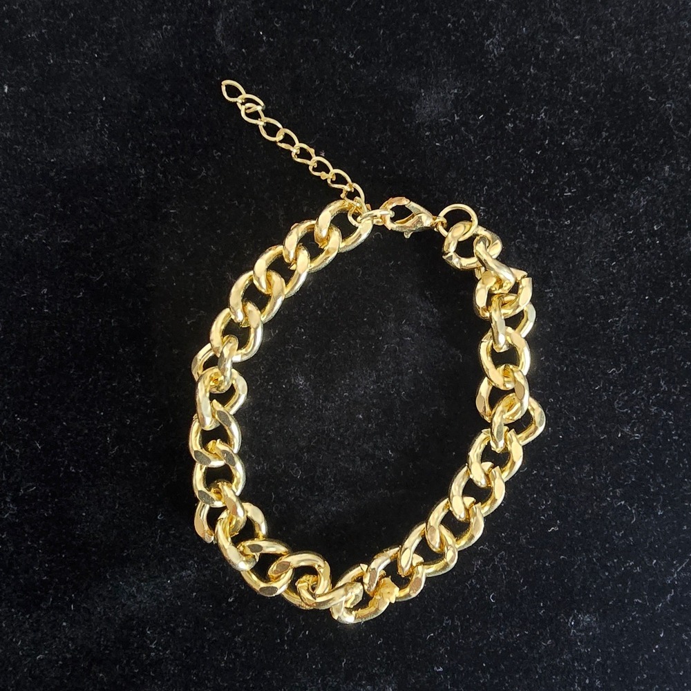 Gold Chain‎ Bracelet Fashion Costume Jewelry One Size